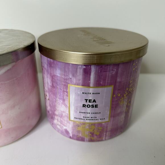 Bath & Body Works Large 14.5oz Candle Pink Shores & Tea Rose - Picture 3 of 6